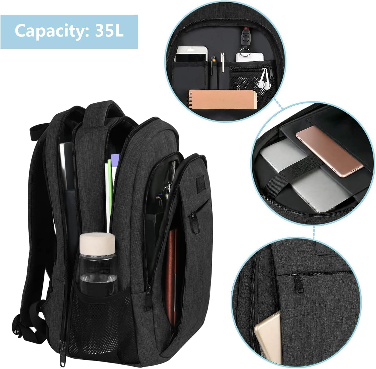 Smart Travel Laptop Backpack – Sleek, Secure & Built for Everyday