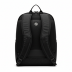 Black backpack back view